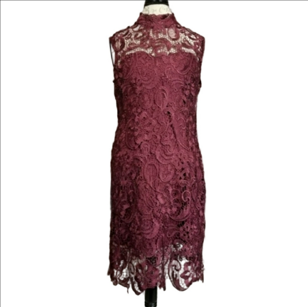 J. Gee by Anthropologie Lace Sleeveless Dress Size L